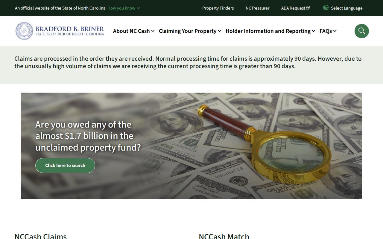 Charlotte people search NCCash name lookup